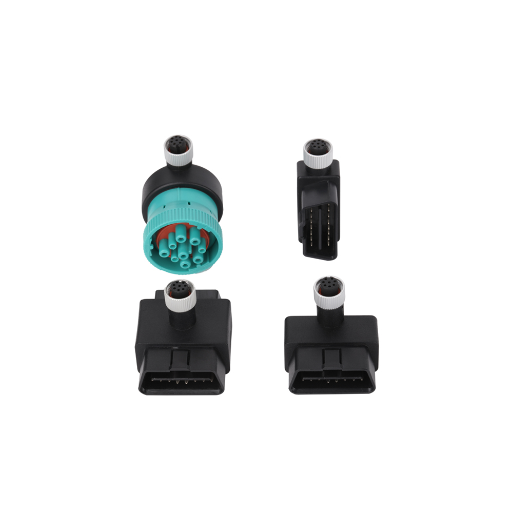 16Pin Male To Female With M12 8PIN Adapter M12 8 Pin Waterproof Connector OBDII 16 Pin Adapter For OBD2 Diagnostic Scanner Fault