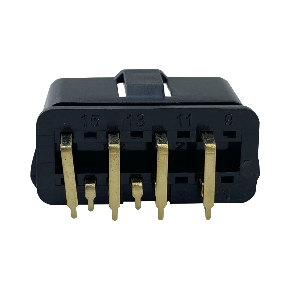 Automobile connector plug OBD2 90 degree connector male j1962 automobile wiring harness connecting line plug