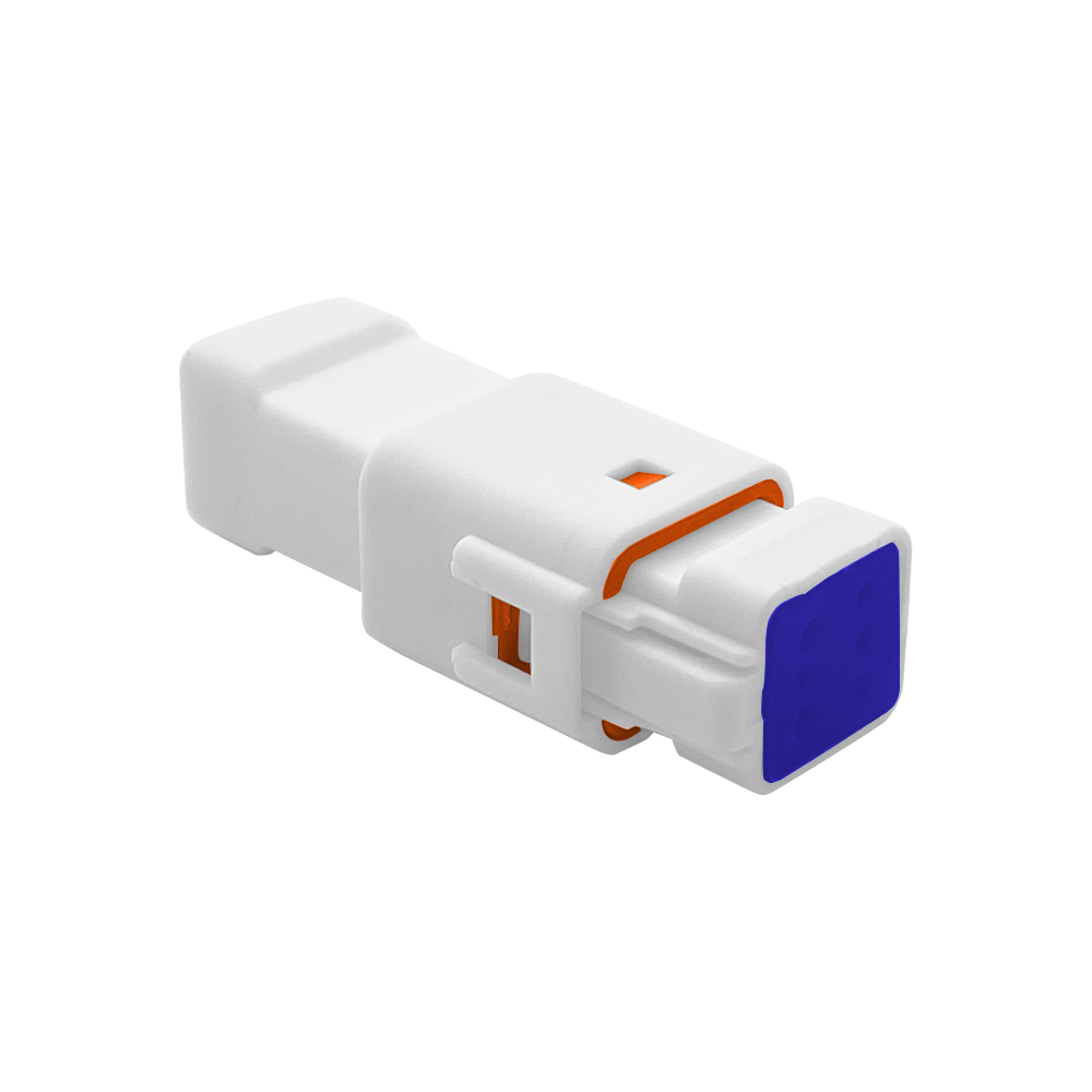 Male and female 4P butt plug for waterproof connector of automobile connector