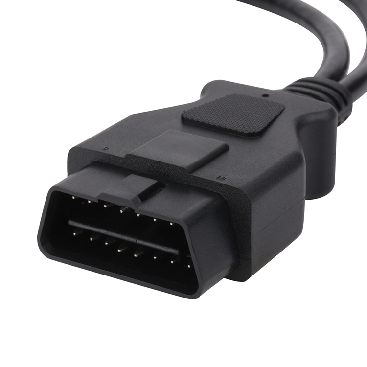 16Pin Male To Female Wth DB15P Connector OBD OBD2 Y Cable With DB15 For OBD2 Diagnostic Scanner Fault Code Reader