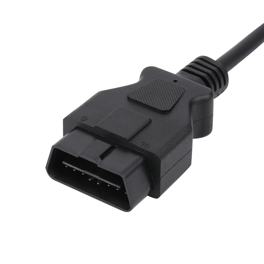 16Pin Male To Female With DB15P Male Connector OBD2 MaleY Cable Wire Harness For OBD2 Diagnostic Scanner Fault Code Reader