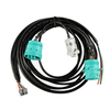 Green 9 Pin J1939 Female To DB9P Male And J1939 Male Split Y Cable With Micro-fit 12Pin