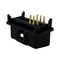 Automobile detector obdii2 black welding plate male and female seat 16pin core for male and female wiring 16 hole plug