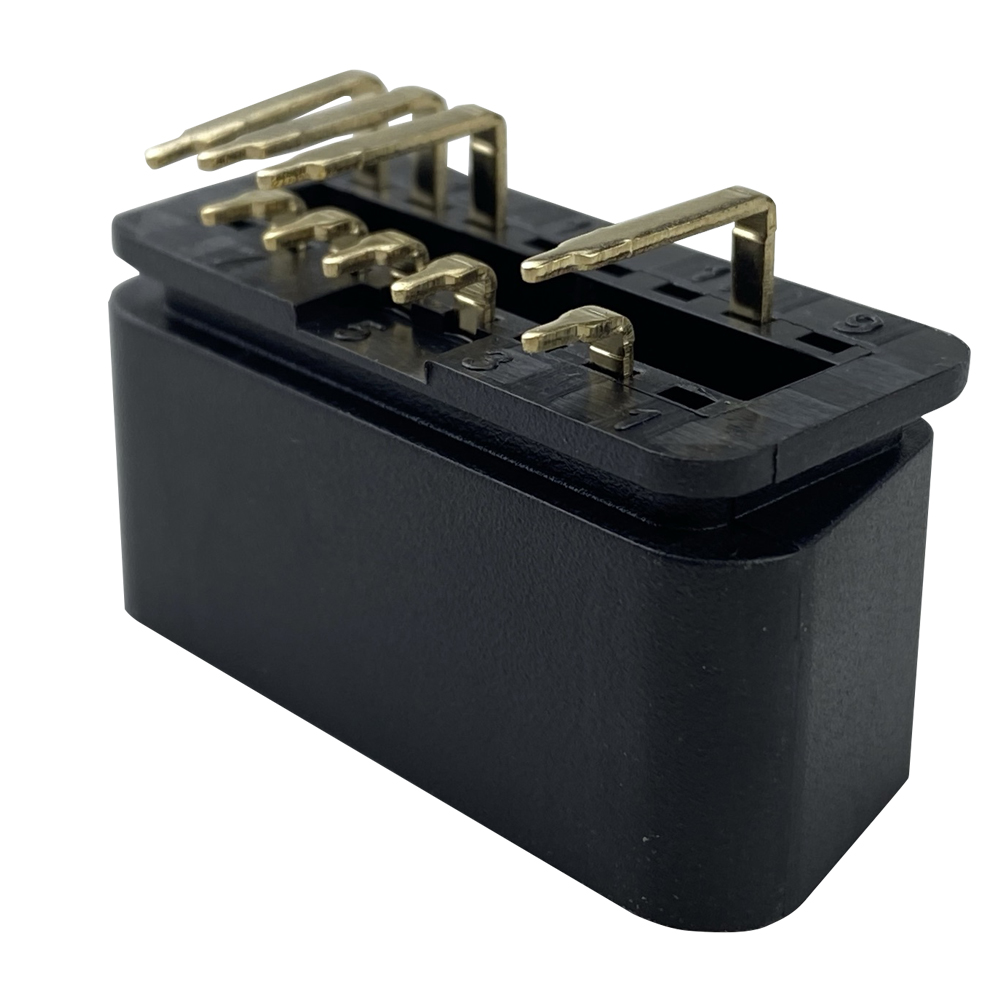 OBD2 male 16 pin / pin plug OBDII PA66 solid solder plate smooth surface OBD connector