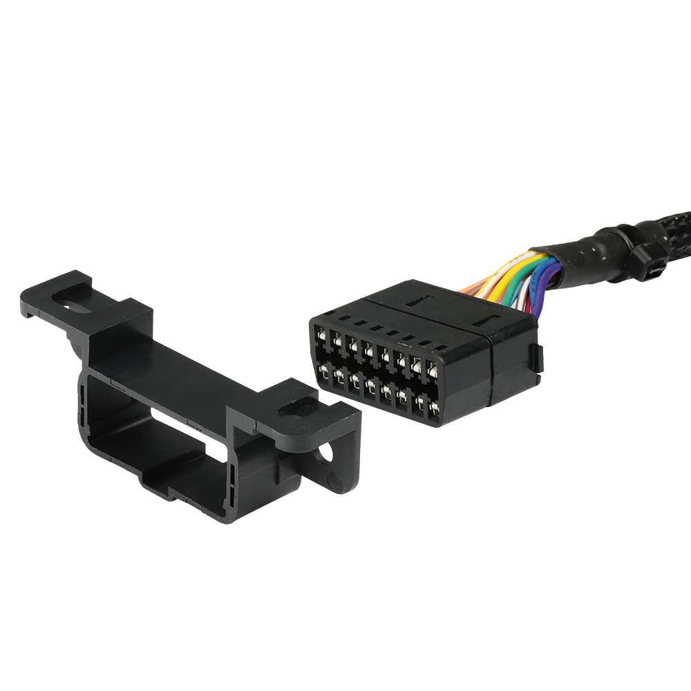 16Pin Right Male To Female With Volov Connector OBD2 OBD-II Male Y OBD To Volvo Splitter Cable For OBD2 Diagnostic Scanner Fault