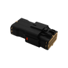 Automobile connector waterproof connector 6-hole harness plug black gray with terminal