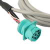 Green 9 Pin J1939 Female To HD15P Male And J1939 Male Split Y Cable