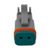 Automobile Connector Plug 2-Way LED 12V Clear SR01 Grey
