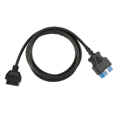 OBD2 OBDII 16 Pin J1962 Male 24V To Female Extension Round Cable