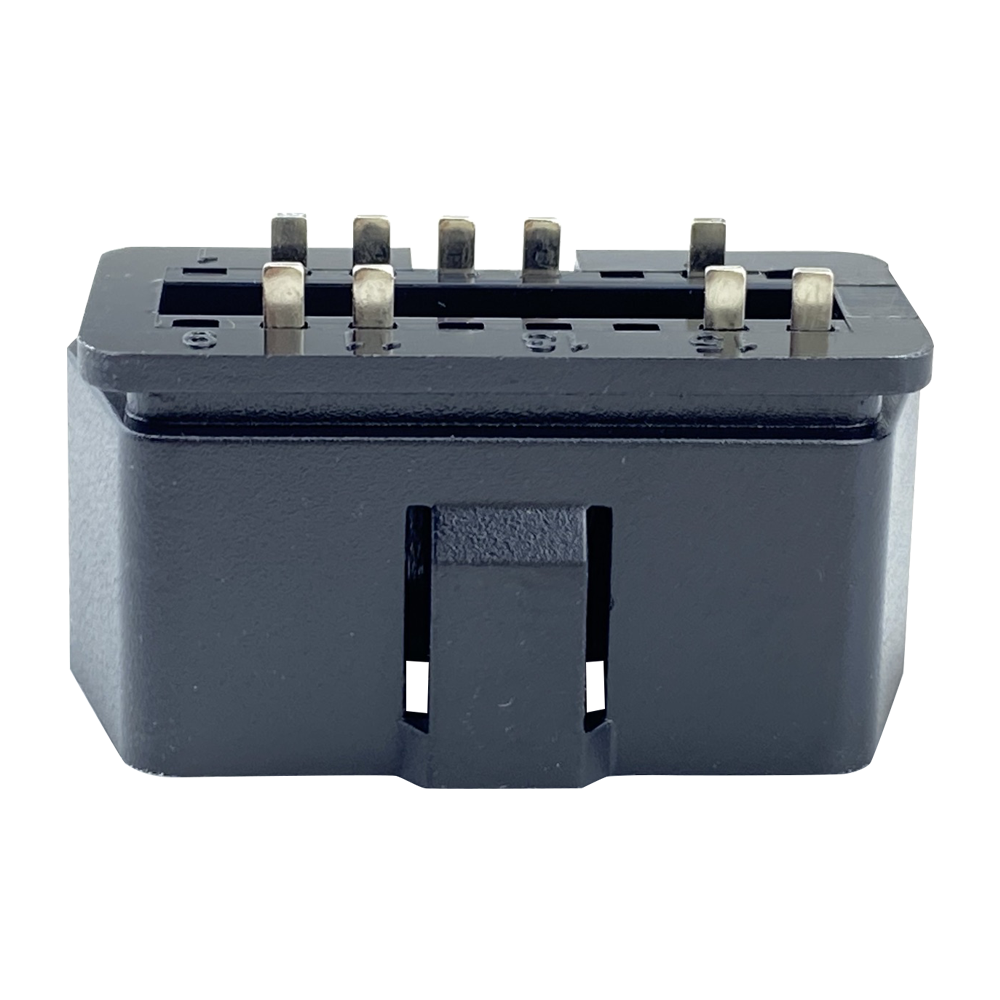 Universal J1962 Automobile OBDII 9Pin Connector Black Male Diagnostic Line Connector Automobile Harness Adapter Interface Plug