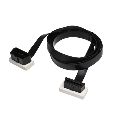 Best selling 16pin male to 16pin female flat obd2 obd 2 cable